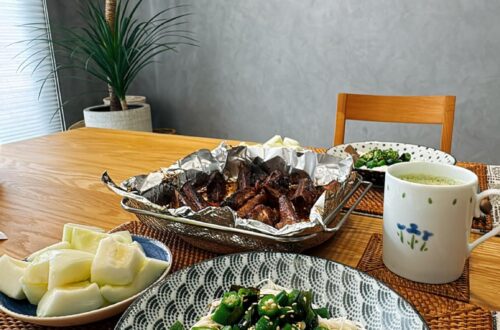 簡單美味，秋葵涼麵
